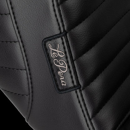 LE PERA Kickflip Daddy Long Legs Seat - Pleated - Black LYR-590DLPT
