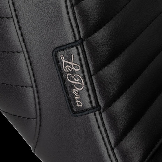 LE PERA Kickflip Daddy Long Legs Seat - Pleated - Black LYR-590DLPT