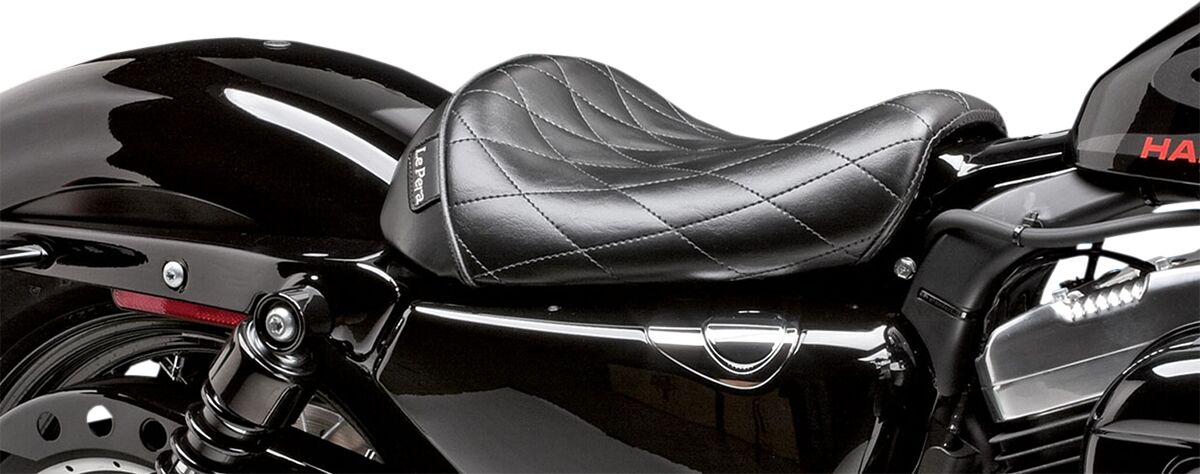LE PERA SEAT BARE BONES SOLO DIAMOND STITCH BLACK LK-006DM