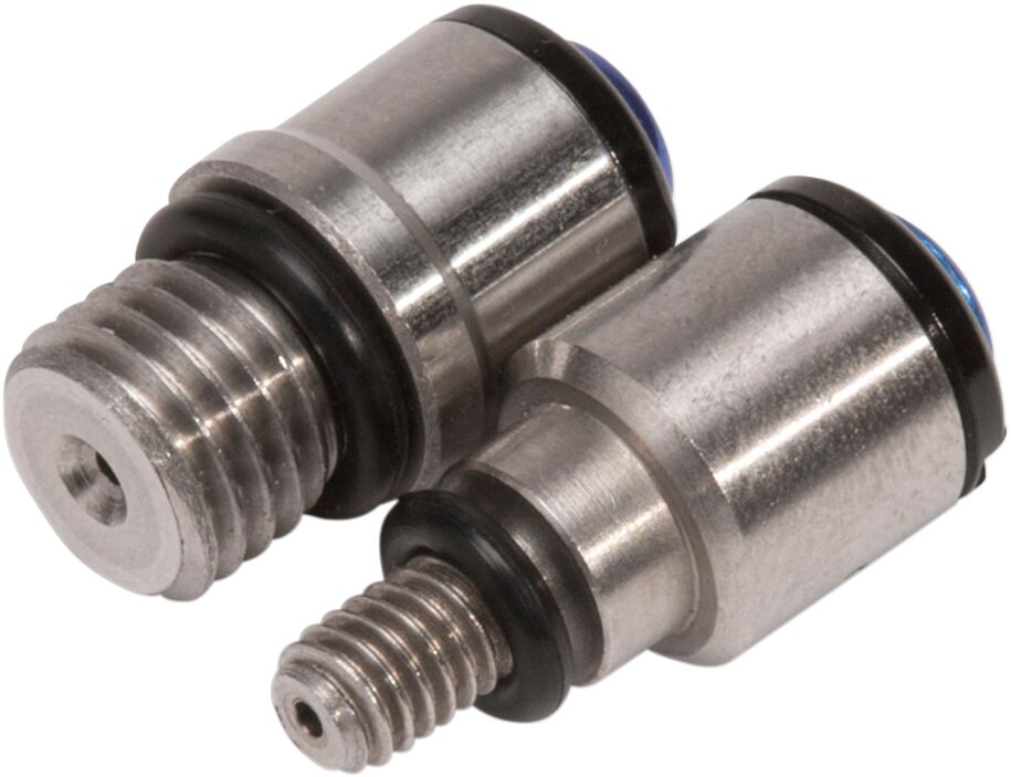 MOTION PRO BLEEDER SET MICRO M4 X 0.7/M8 X 1.0 STAINLESS STEEL SILVER 11-0111