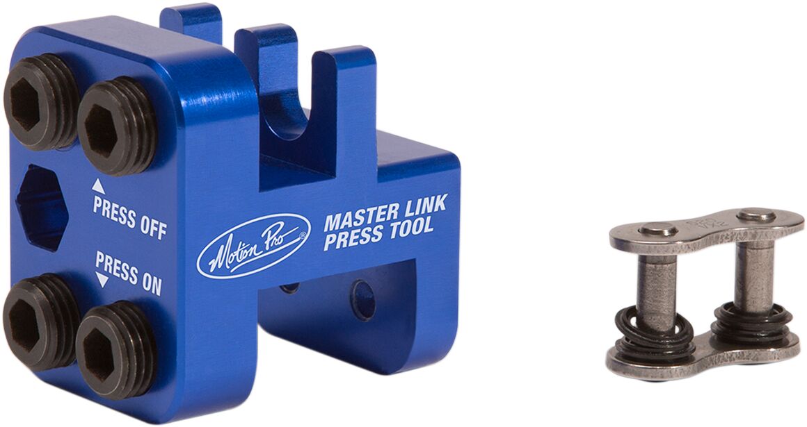 MOTION PRO CLIP LINK PRESSING TOOL BLUE/BLACK ALUMINUM 08-0675