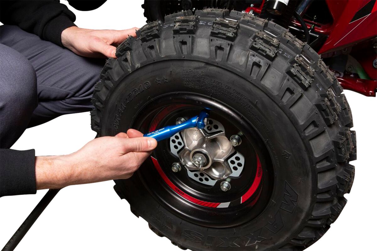 MOTION PRO PRO FILL AIR CHUCK BILLET ALUMINUM BLUE 08-0602