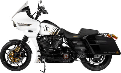 SADDLEMEN 2-UP SEAT STEP UP TR FRONT|REAR VINYL PLAIN BLACK 808-07B-171
