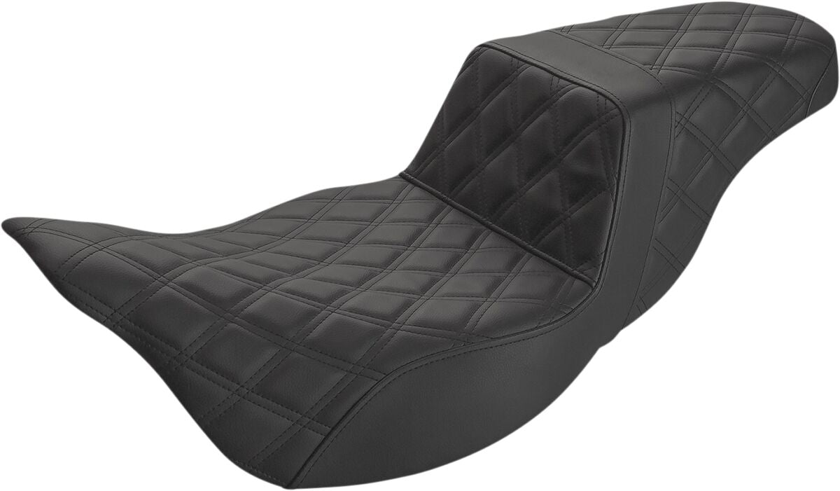 SADDLEMEN Step Up Seat - Lattice Stitched - FLH 808-07B-175E