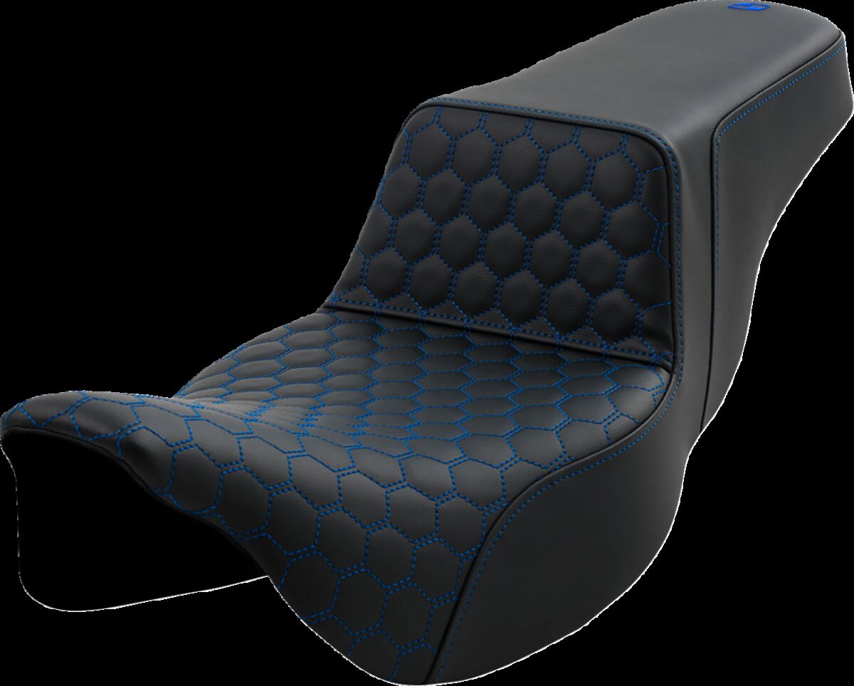 SADDLEMEN Step-Up Seat - Extended Reach - Blue Stitch 808-07B-17801