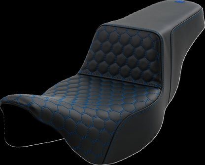 SADDLEMEN Step-Up Seat - Extended Reach - Blue Stitch 808-07B-17801