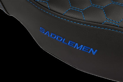 SADDLEMEN Step-Up Seat - Extended Reach - Blue Stitch 808-07B-17801