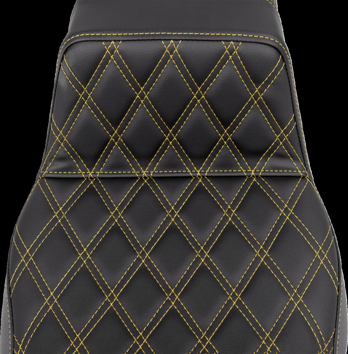 SADDLEMEN Step-Up Seat - Lattice Stitch - Gold Stitch - Extended Reach 808-07E-17507
