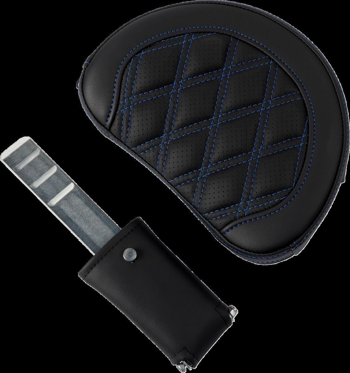 SADDLEMEN SEAT ROADSOFA LS W/BR BLUE STITCH 808-07B-182B1