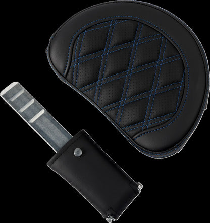 SADDLEMEN SEAT ROADSOFA LS W/BR BLUE STITCH 808-07B-182B1