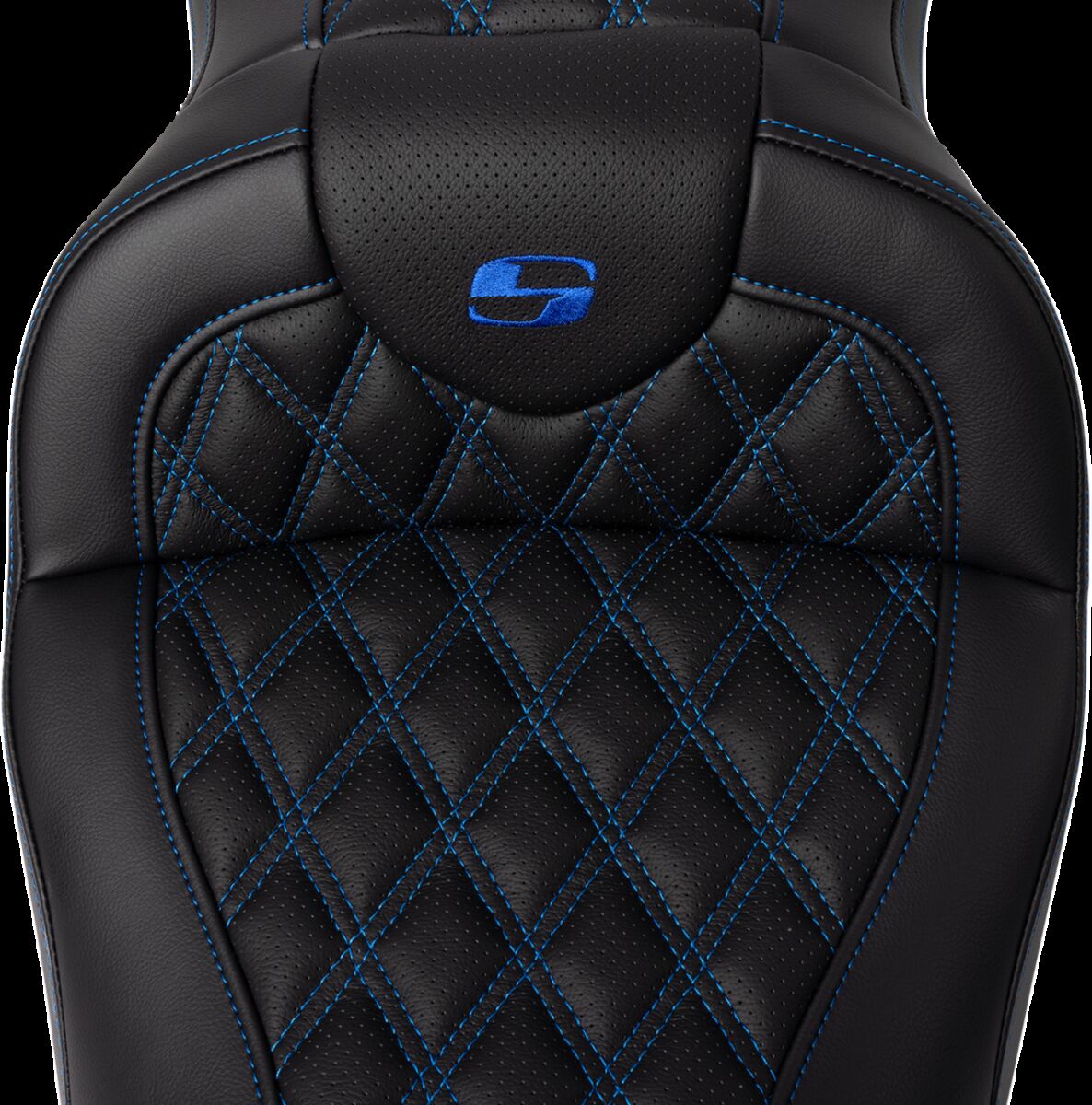 SADDLEMEN SEAT ROADSOFA LS W/BR BLUE STITCH 808-07B-182B1