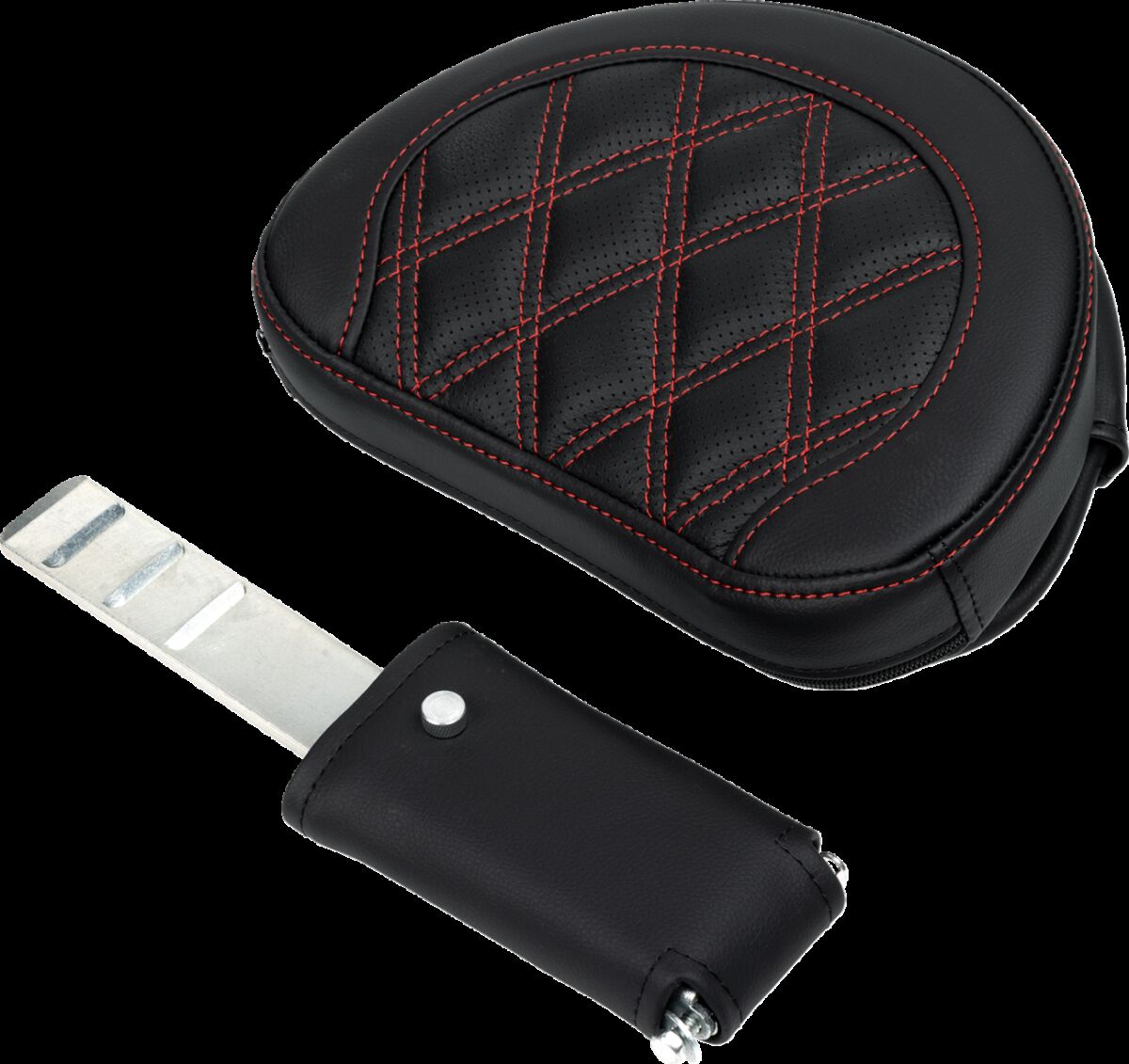SADDLEMEN SEAT ROADSOFA LS W/BR RED STITCH 808-07B-182B4