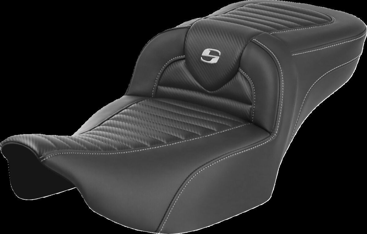 SADDLEMEN RoadSofaT Seat - without Backrest - Carbon Fiber - Extended 823-07-20500