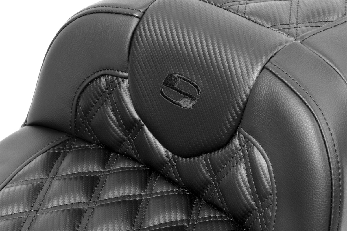 SADDLEMEN RoadSofaT Seat - without Backrest - Carbon Fiber - Extended 823-07-20700