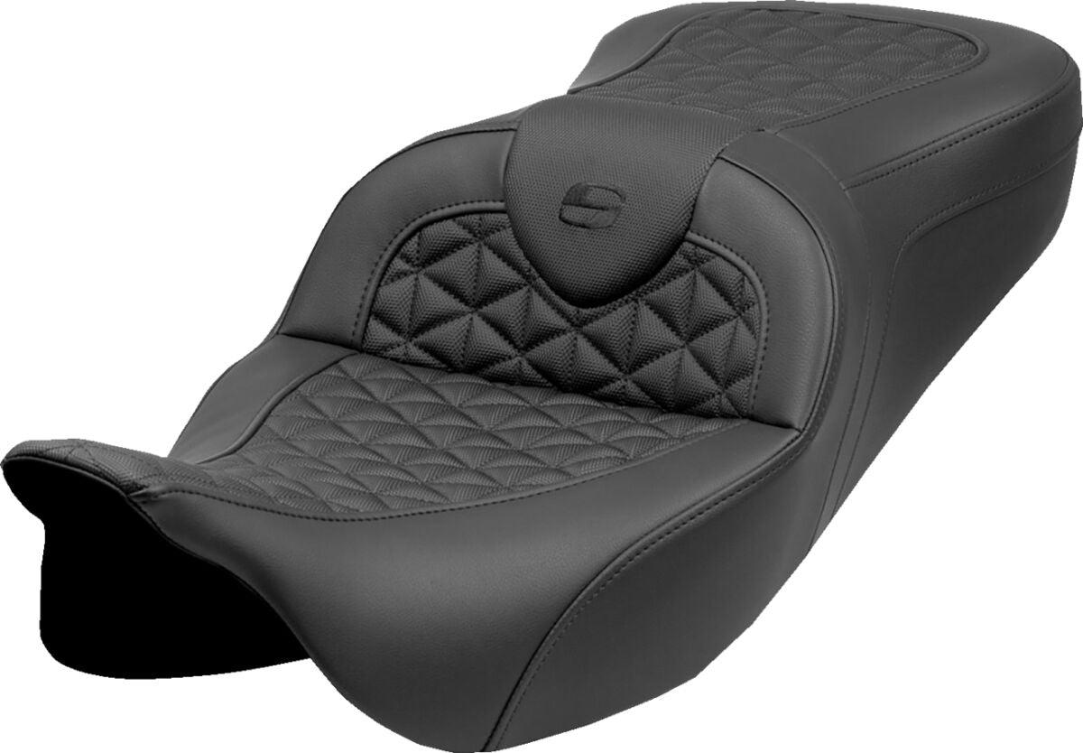 SADDLEMEN RoadSofaT Tri Gripper Seat - Standard Reach - w/o Backrest 808-07B-21000