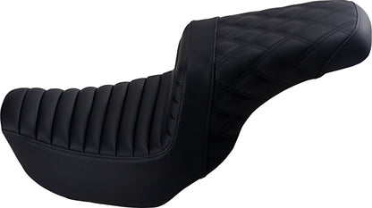 SADDLEMEN SEAT STEPUP TR & LS BLCK 806-04-176