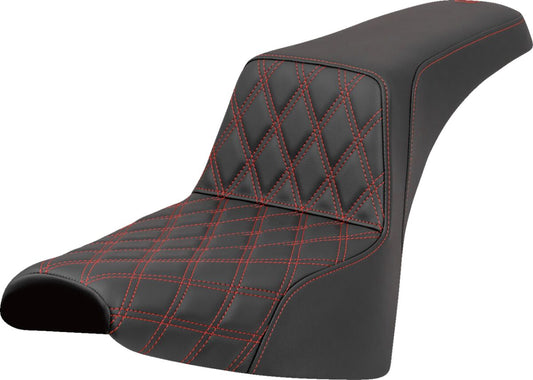 SADDLEMEN SEAT STEP UP LS RED STITCH 818-30-17204