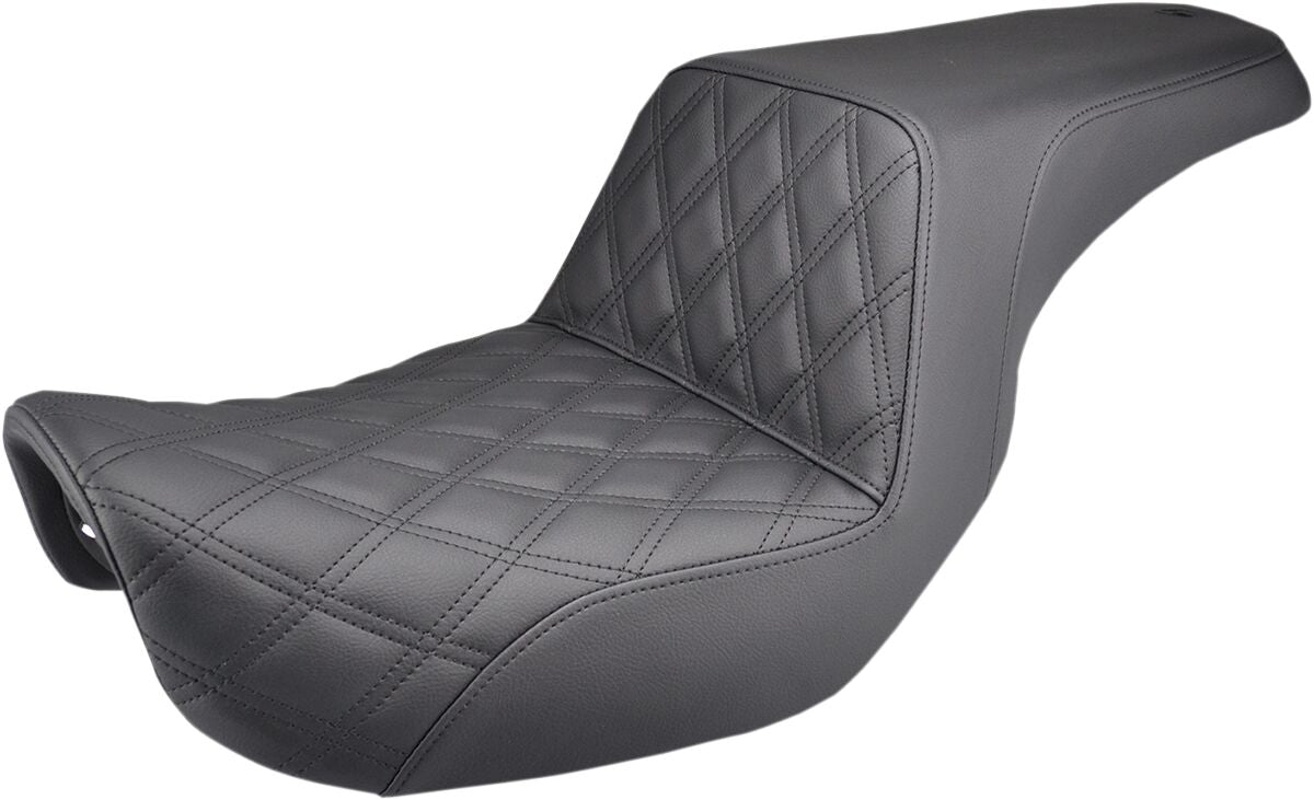 SADDLEMEN 2-UP SEAT STEP UP FRONT|REAR SADDLEHYDET|SADDLEGELT BLACK 806-04-172