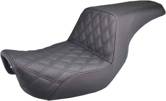 SADDLEMEN 2-UP SEAT STEP UP FRONT|REAR SADDLEHYDET|SADDLEGELT BLACK 806-04-172