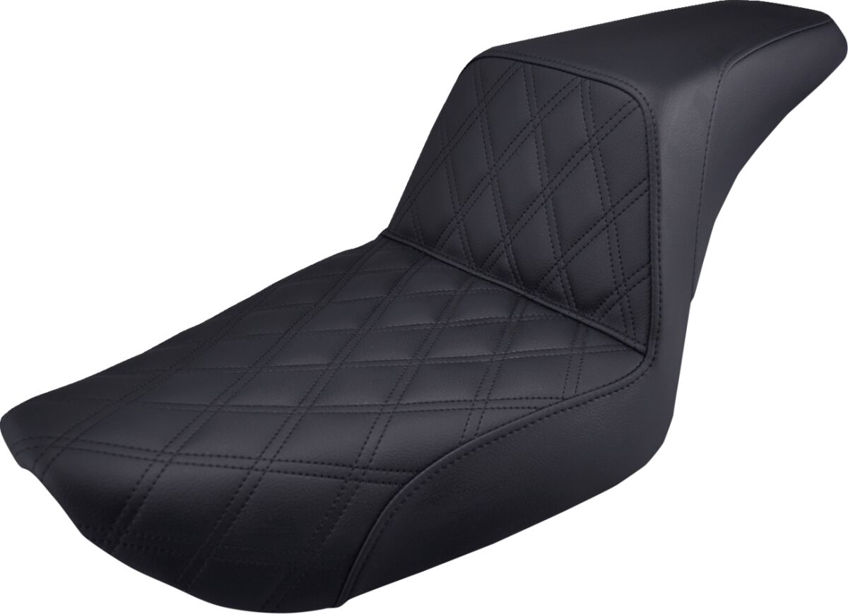 SADDLEMEN 2-UP SEAT STEP UP FRONT|REAR SADDLEHYDET|SADDLEGELT BLACK 896-04-172