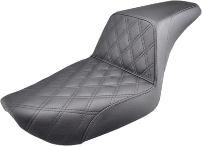SADDLEMEN 2-UP SEAT STEP UP FRONT|REAR SADDLEHYDET|SADDLEGELT BLACK 896-04-172