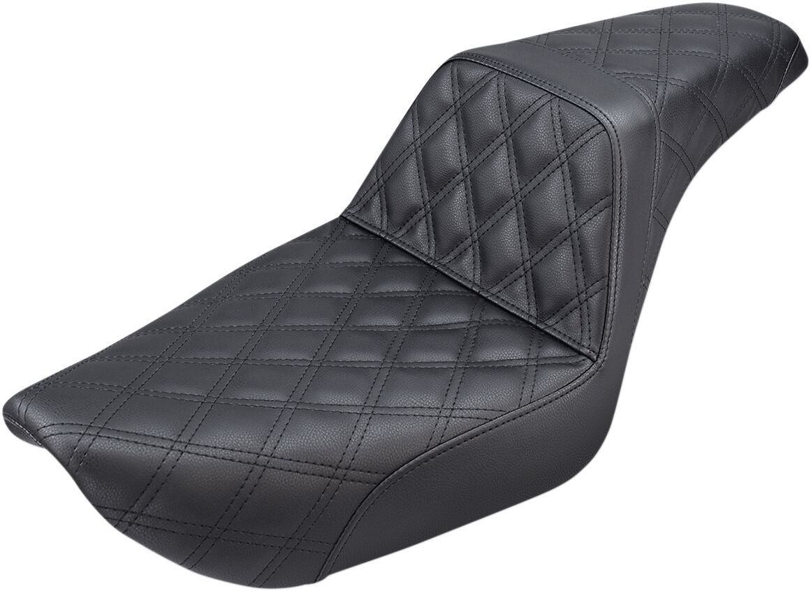 SADDLEMEN SEAT STEP UP LS FRONT LATTICE BLACK 896-04-175