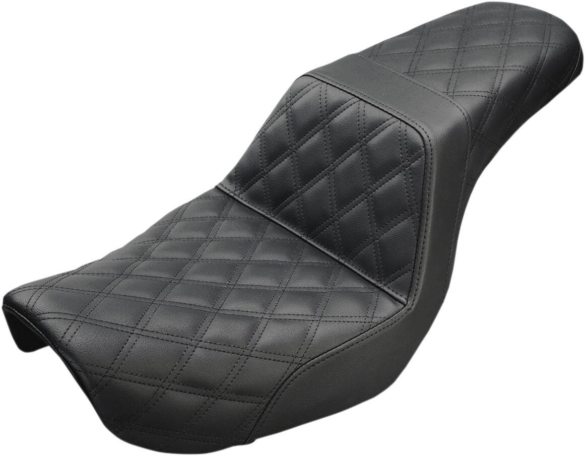 SADDLEMEN SEAT STEP UP LS FRONT LATTICE BLACK 804-04-175