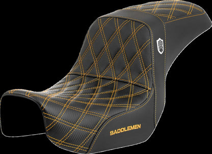 SADDLEMEN SEAT SDC PERFORMANCE GOLD STITCH SC80604GOL
