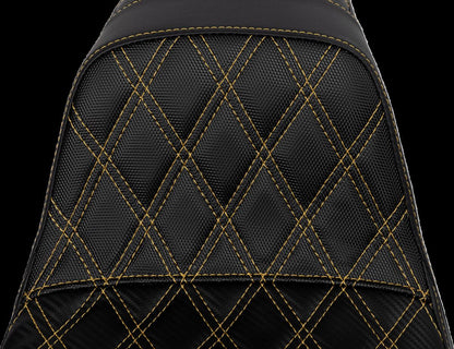 SADDLEMEN SEAT SDC PERFORMANCE GOLD STITCH SC80604GOL