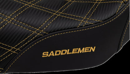 SADDLEMEN SEAT SDC PERFORMANCE GOLD STITCH SC80604GOL