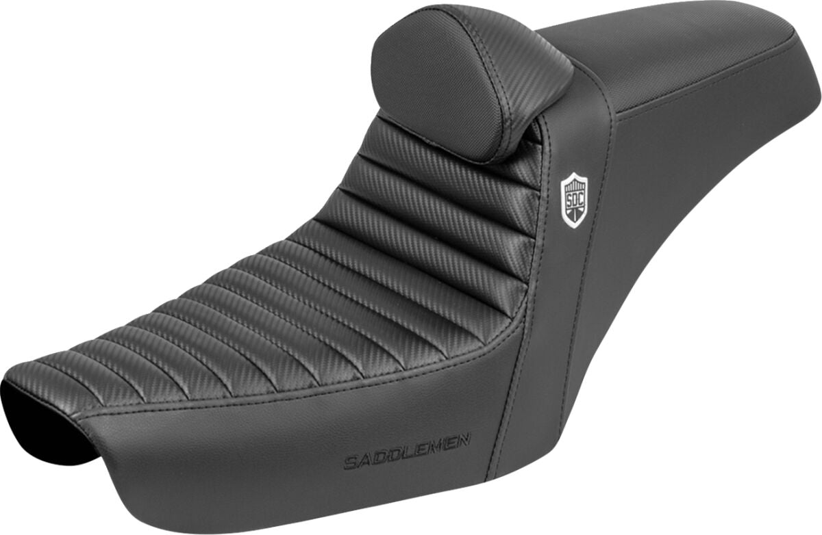SADDLEMEN Step-Up Seat - Gripper - Black - Dyna SC89604TB