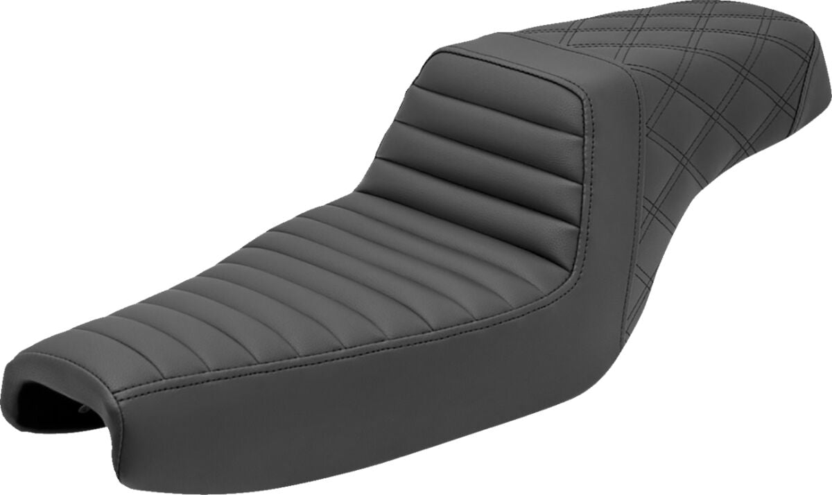 SADDLEMEN SEAT STEPUP TR & LS BLCK 807-11-176