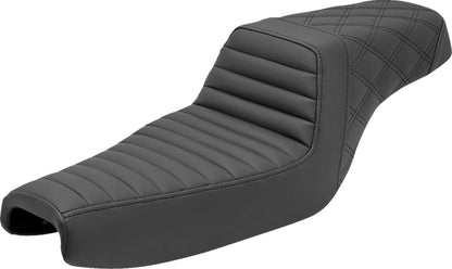 SADDLEMEN SEAT STEPUP TR & LS BLCK 807-11-176