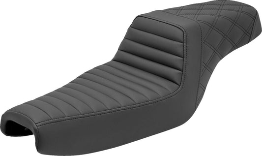 SADDLEMEN SEAT STEPUP TR & LS BLCK 807-11-176