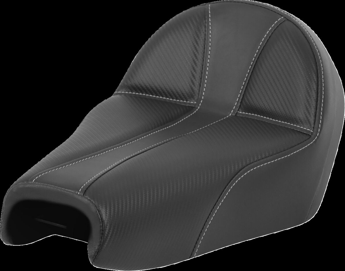 SADDLEMEN SEAT DOMINATOR W/BR SILVER STITCH 4.5G 807-03B-0042
