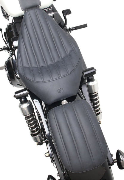 SADDLEMEN SOLO PILLION PAD KNUCKLE REAR SADDLEHYDET|SADDLEGELT BLACK SA1011