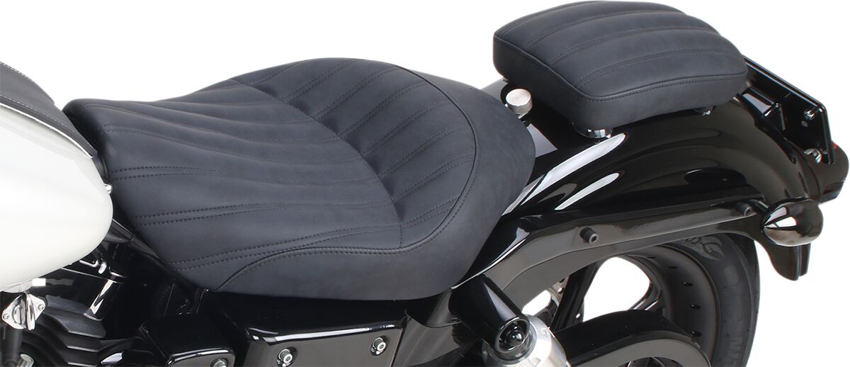 SADDLEMEN SOLO PILLION PAD KNUCKLE REAR SADDLEHYDET|SADDLEGELT BLACK SA1011