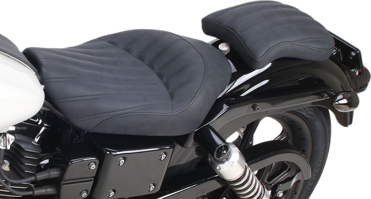 SADDLEMEN SOLO PILLION PAD KNUCKLE REAR SADDLEHYDET|SADDLEGELT BLACK SA1012