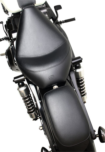 SADDLEMEN SOLO PILLION PAD S3 REAR SADDLEHYDET|SADDLEGELT BLACK SA1016