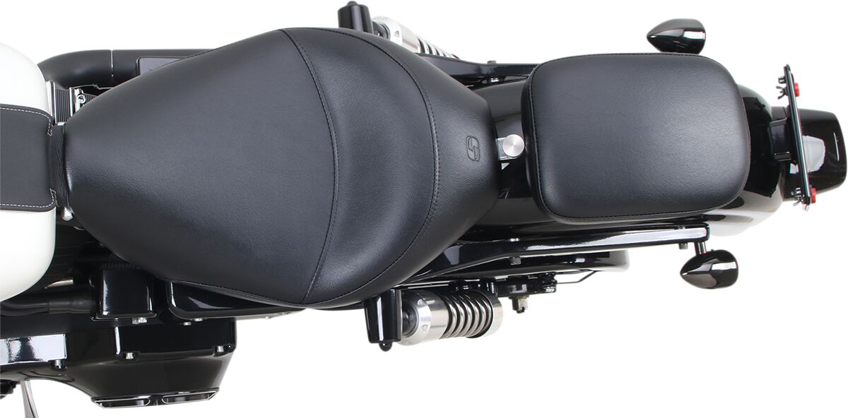 SADDLEMEN SOLO PILLION PAD S3 REAR SADDLEHYDET|SADDLEGELT BLACK SA1017