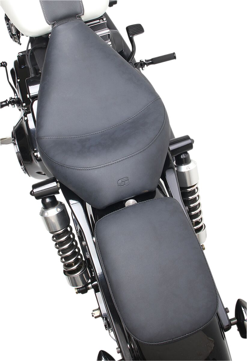 SADDLEMEN SOLO PILLION PAD S3 REAR SADDLEHYDET|SADDLEGELT BLACK SA1020