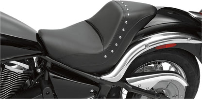 SADDLEMEN SOLO SEAT RENEGADET FRONT SADDLEHYDET|SADDLEGELT STUDDED BLACK|NATURAL K06-11-001