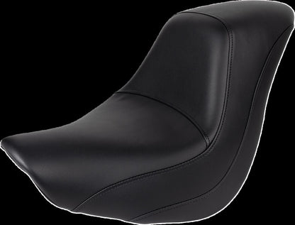 SADDLEMEN SOLO SEAT RENEGADET FRONT SADDLEHYDET|SADDLEGELT PLAIN BLACK K06-11-002