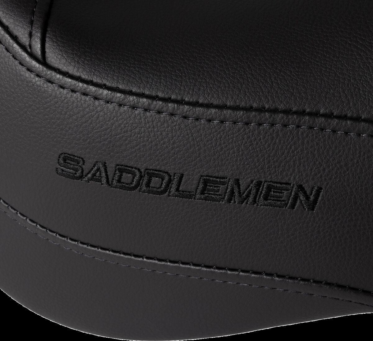 SADDLEMEN SOLO SEAT RENEGADET FRONT SADDLEHYDET|SADDLEGELT PLAIN BLACK K06-11-002
