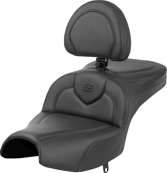 SADDLEMEN RoadsofaT Seat - With Backrest - Black I22-02-187BR