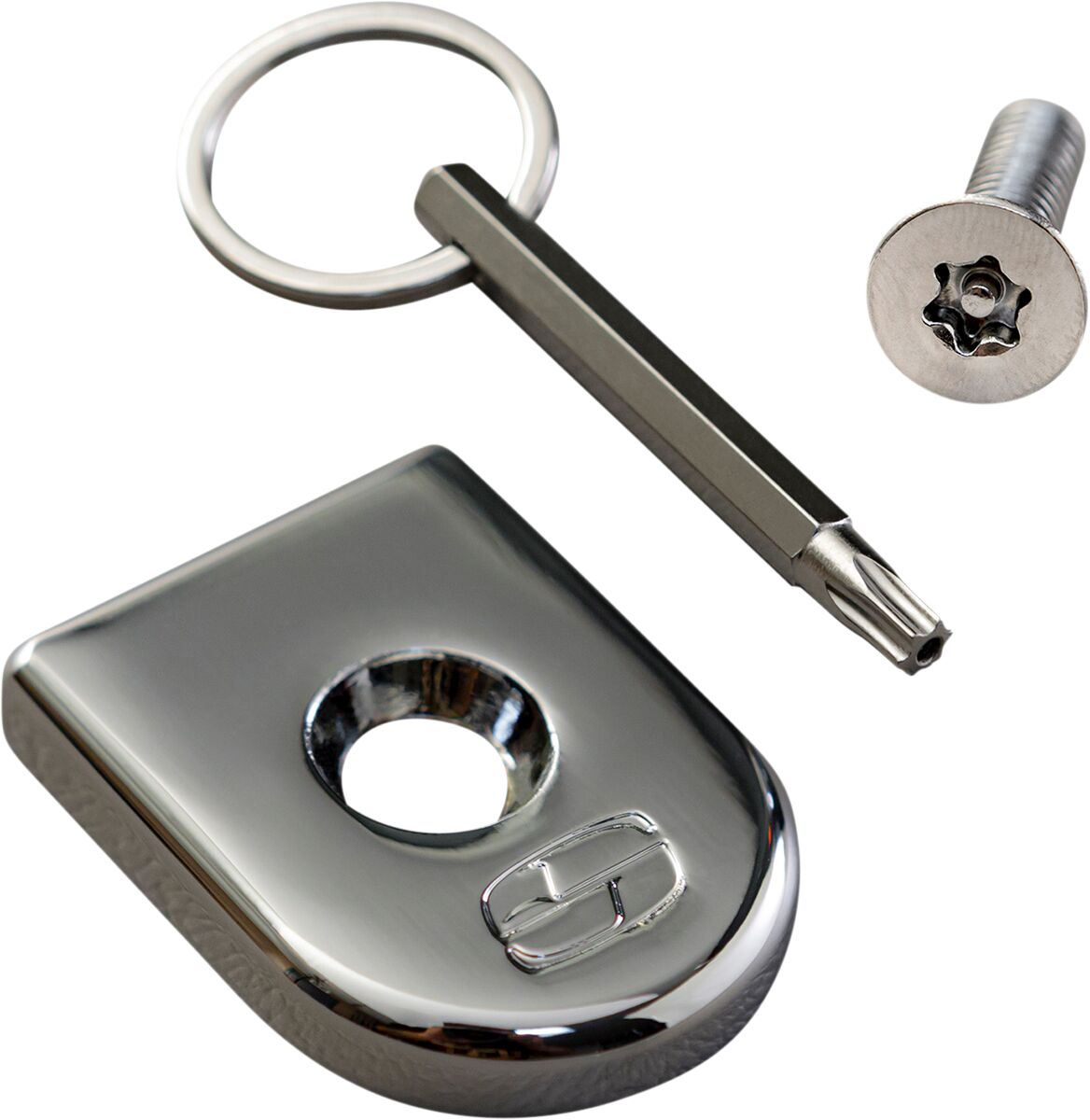 SADDLEMEN SCREW SEAT SECURITY CHROME 8910C