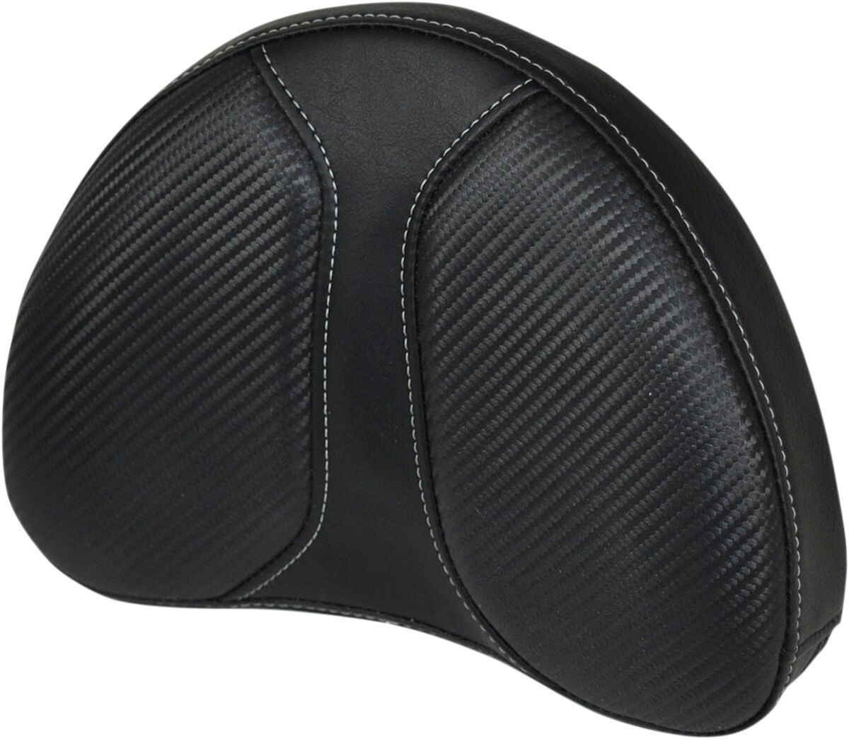 SADDLEMEN SISSY BAR PAD DOMINATOR CONTOURED REAR VINYL PLAIN CARBON LOOK 051342
