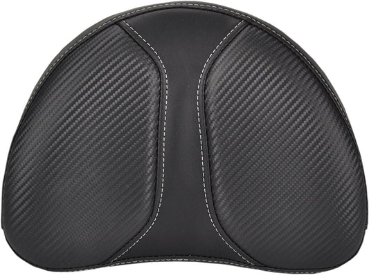 SADDLEMEN SISSY BAR PAD DOMINATOR CONTOURED REAR VINYL PLAIN CARBON LOOK 051342