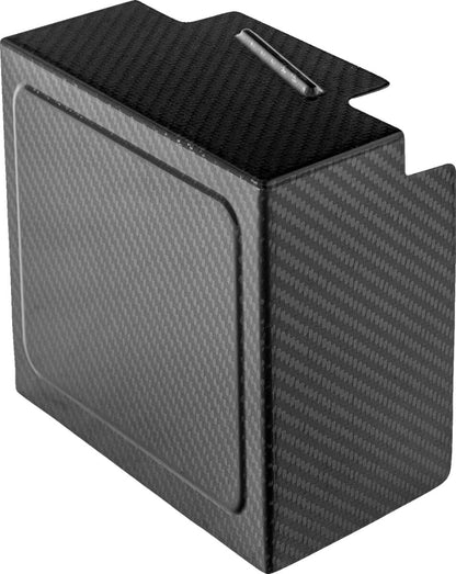 SADDLEMEN COVER BATTERY CARBON FIBER MATTE CF-899-04-002M