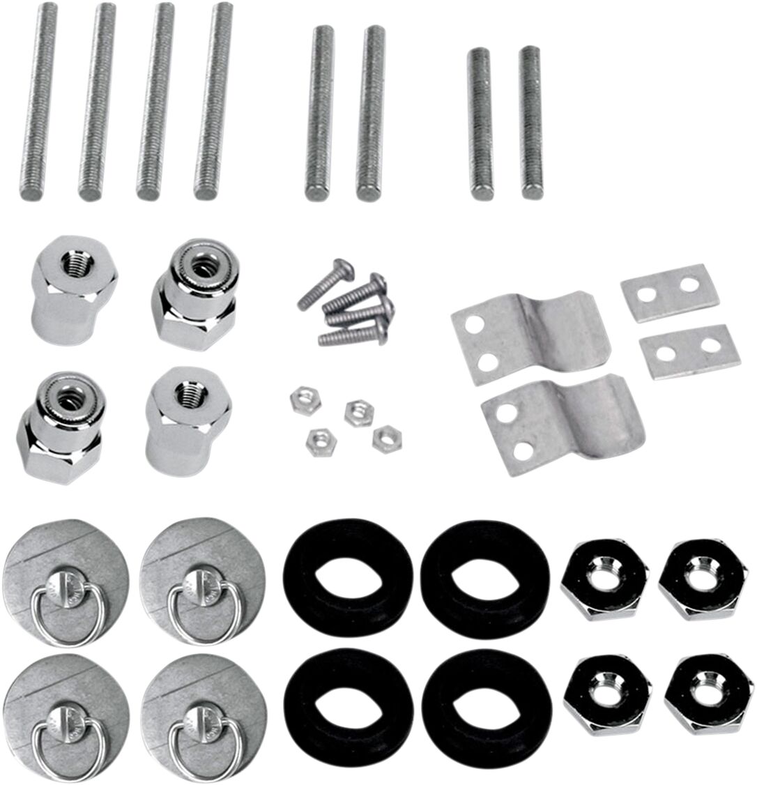 SADDLEMEN SPECIFIC FIT DOCKING POST FASTENER KIT CHROME 3501-0339